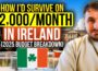 How I’d Survive on €2,000/Month in Ireland (2025 Budget Breakdown)