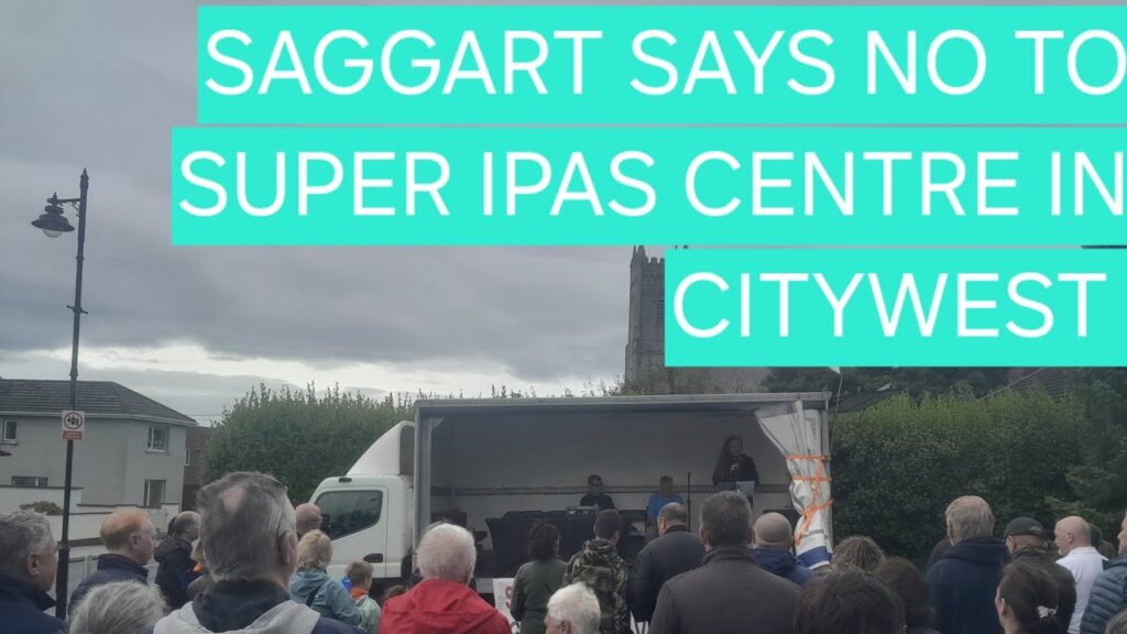 Saggart hold big rally opposing Citywest Super IPAS Centre