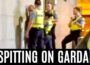 IRELAND – CRAZED MAN SPITTING ON GARDAÍ as he is arrested in DUBLIN