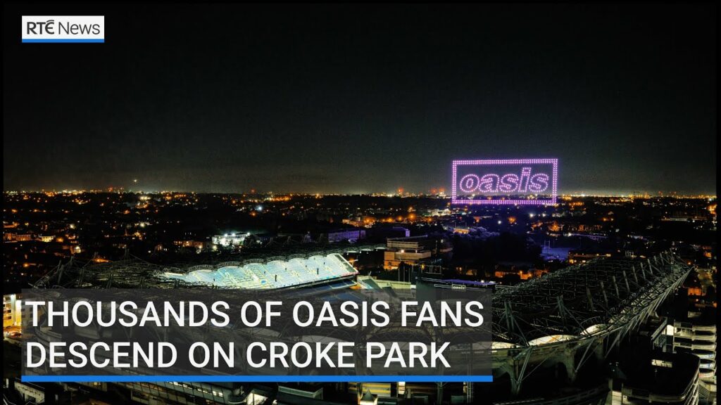 Thousands of Oasis fans descend on Croke Park