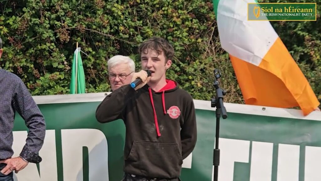 Young Irishman Delivers a Warning to the Enemies of Ireland!