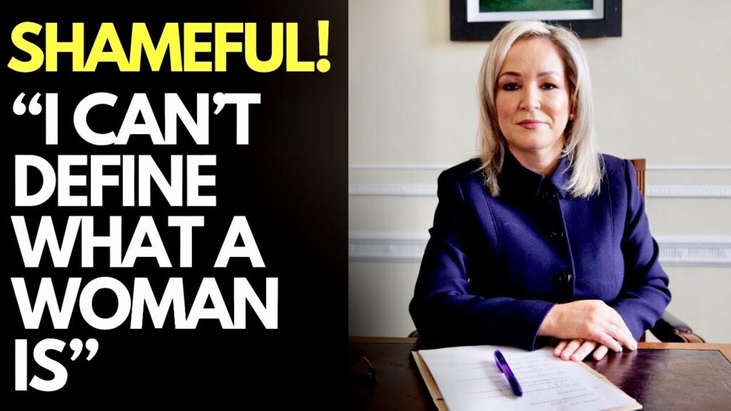 N.IRELAND – Michelle O’Neill REFUSES TO DEFINE WHAT A WOMAN IS, GETS AGITATED when questioned