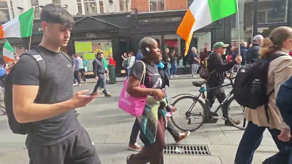 Protest commemorating Charlie Kirk and Ireland