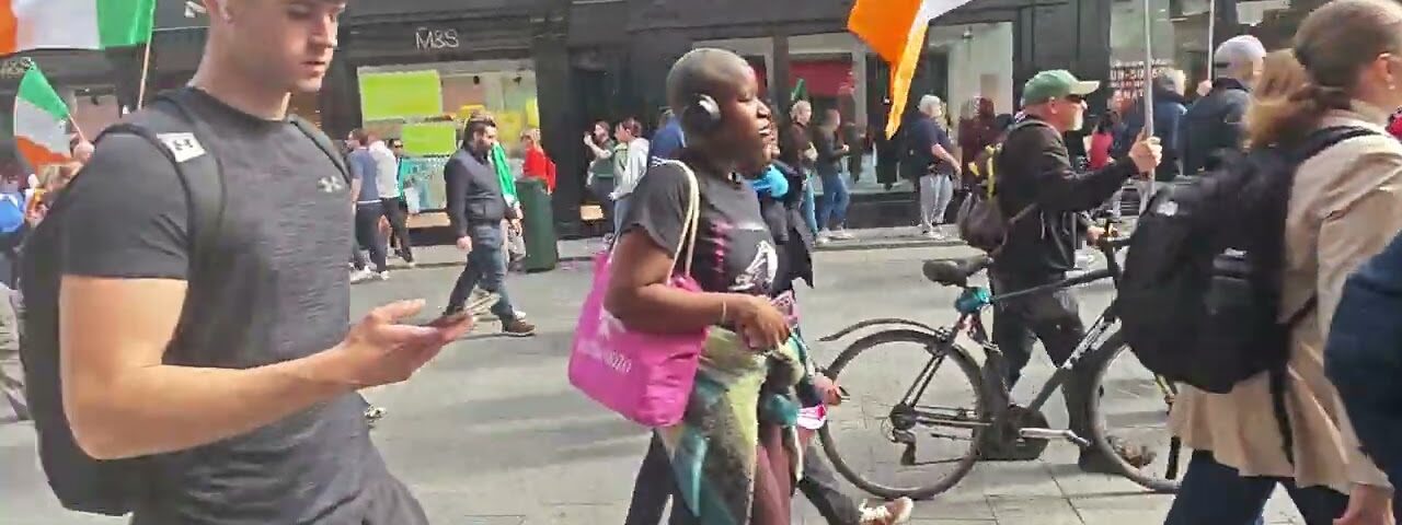 Protest commemorating Charlie Kirk and Ireland