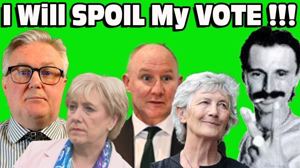 I will be SPOILING MY VOTE !! ( We must send them a signal LOUD AND CLEAR ! )