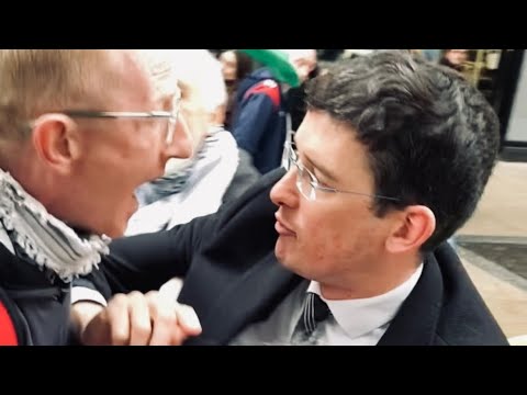 BREAKING: Enoch Burke attacked by Catherine Connolly supporters
