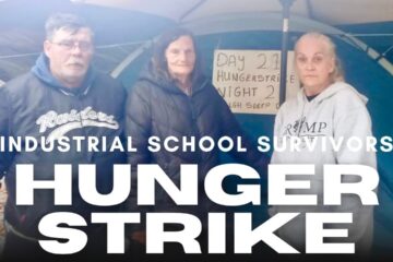 DUBLIN – Industrial/Reformatory school survivors HUNGER STRIKE outside Dáil for FAIR TREATMENT