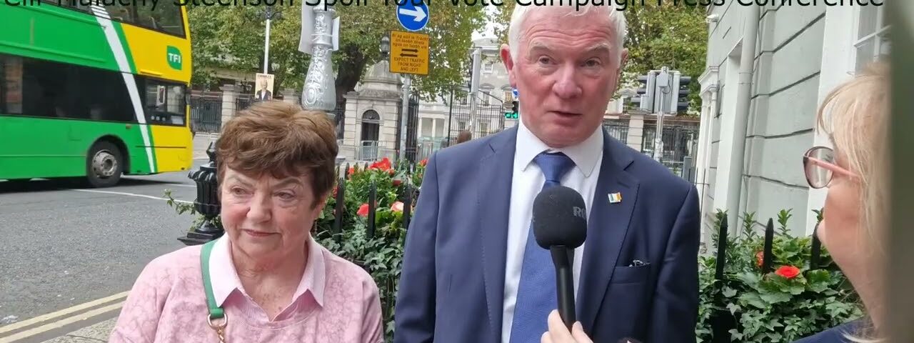 Cllr Malachy Steenson: Spoil Your Vote Campaign Press Conference Irish 2025 Presidential Election