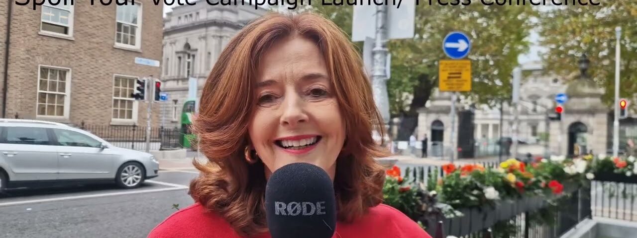 Una McGurk:Spoil Your Vote Campaign Launch/ Press Conference-Dublin-Irish Presidential Election 2025