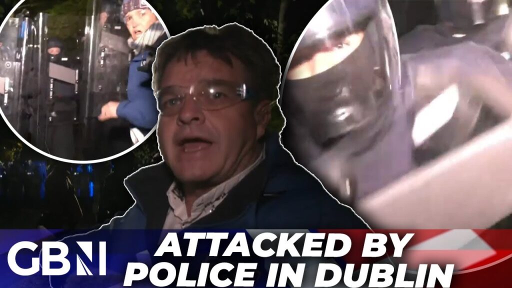 Dublin protest: ‘We’ve been SMACKED and KNOCKED to the ground’ | Police ATTACK GB News Reporter