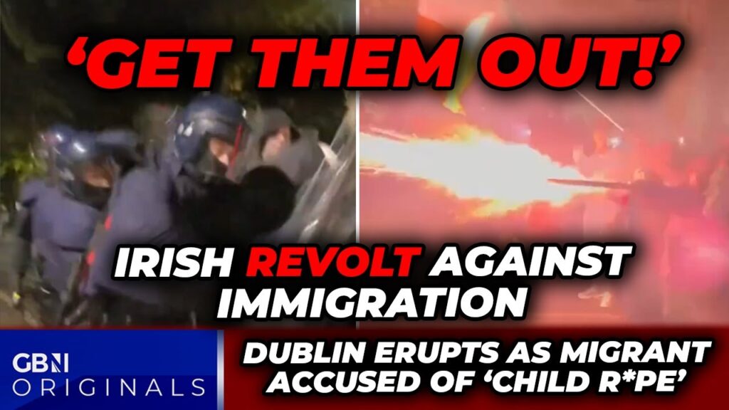 WATCH: Furious Irish BATTERED by police as locals chant ‘get migrants OUT’ after SHOCKING assault