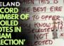 IRELAND ELECTION – MASSIVE TALLY OF SPOILED VOTES – GOVERNMENT HUMILIATED – CONNOLLY SHAM ‘VICTORY’