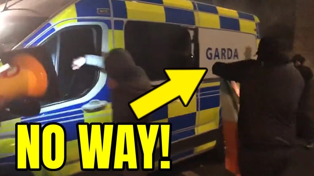 WILD SCENES in Ireland! Garda Car TORCHED After Undercover Cop Reveal! WILD SCENES in Ireland! Garda Car TORCHED After Undercover Cop Reveal!