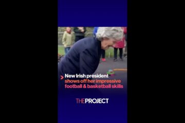 New Irish president shows off her impressive football & basketball skills