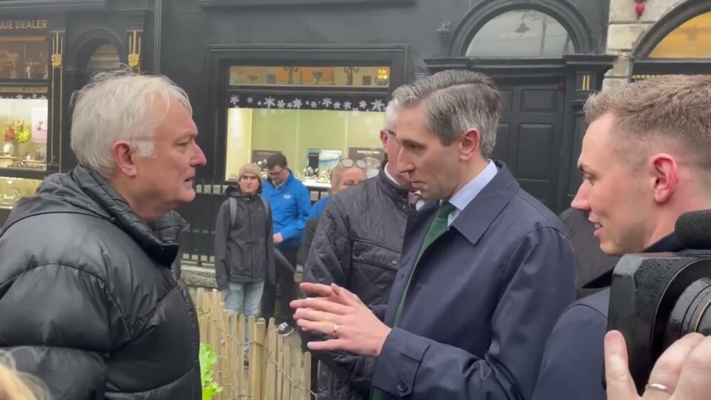 “My Child’s In Germany Because Of Your Policies” Passionate Father Confronts Simon Harris – Ireland