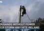 Thousands without power after Storm Amy hits Ireland