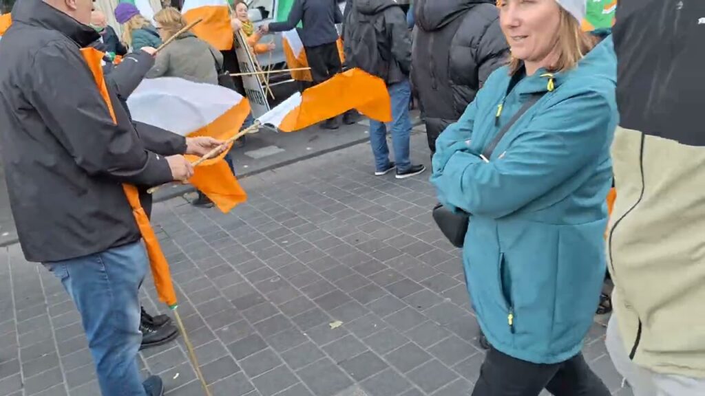 After the ‘SPOIL YOUR VOTE’ demo, GPO Dublin.