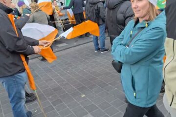 After the ‘SPOIL YOUR VOTE’ demo, GPO Dublin.