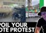 Spoil The Vote Protest In Dublin, Ireland Success