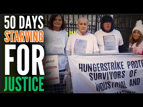 Irish Hunger Strike Survivors Demand Justice Outside The Dáil