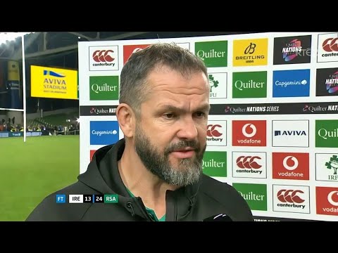 “That’s exactly what they are – warriors” –Andy Farrell Reacts to Ireland’s Loss to South Africa