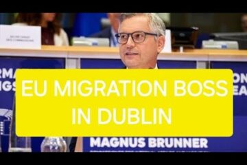 EU MIGRATION BOSS, BRUNNER, IN DUBLIN CHECKING UP ON EU MIGRATION/ASYLUM PACT PROGRESS