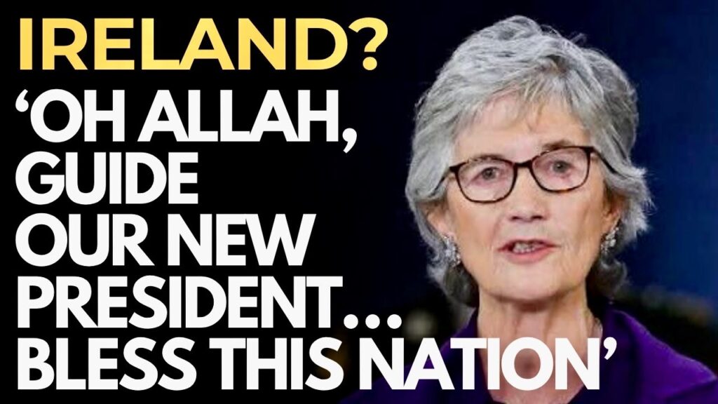 Atheist Catherine Connolly swears Presidential Oath to Almighty God; is blessed by Muslim cleric