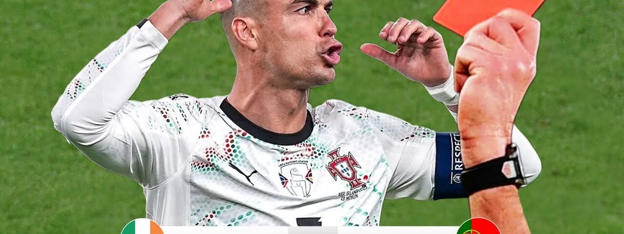 Red Card C. Ronaldo Angry Highlights 2-0 Ireland vs Portugal !! European World Cup Qualifiers 2026
