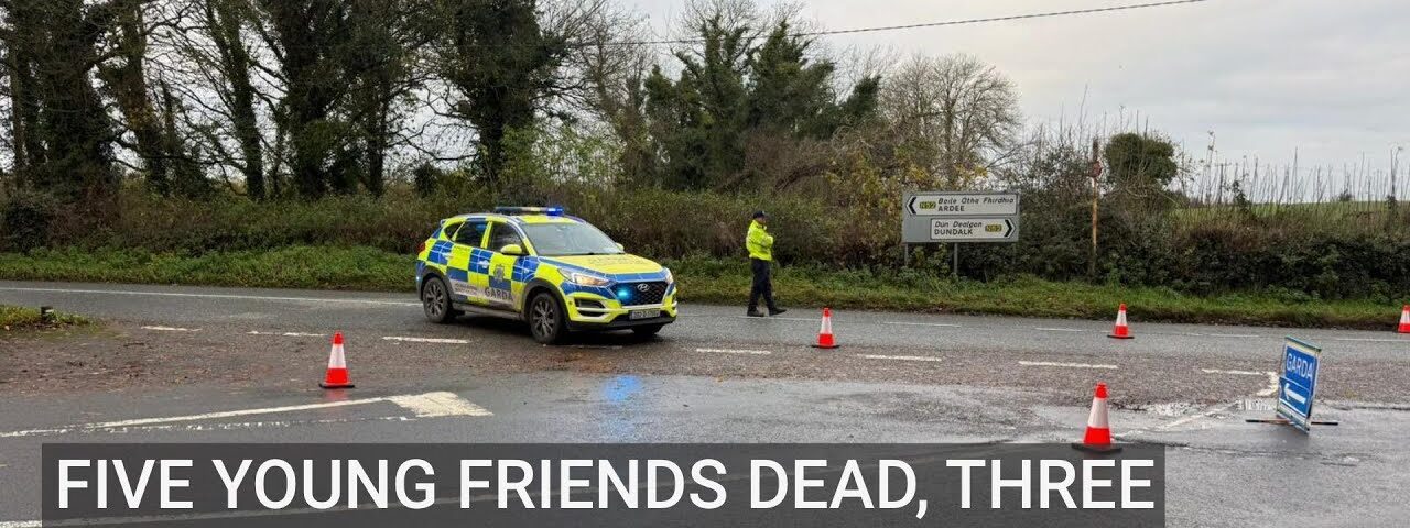Five young friends dead, three injured in Dundalk crash