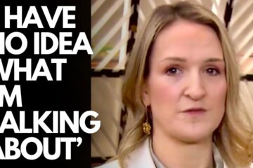 Helen McEntee in Brussels reading her pre-prepared EU script on Palestine, Sudan and Ukraine