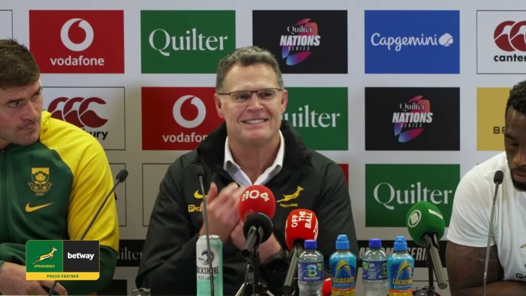 Springbok post-match media conference in Dublin