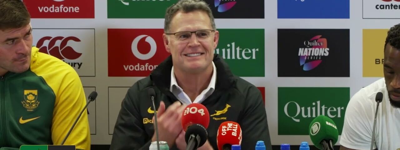 Springbok post-match media conference in Dublin