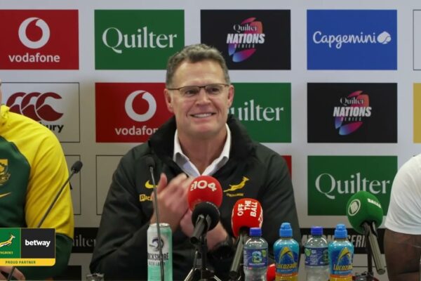 Springbok post-match media conference in Dublin