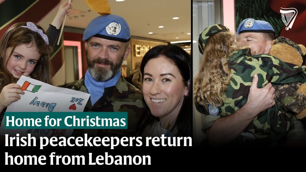 Joyous scenes as Irish peacekeepers return home from Lebanon