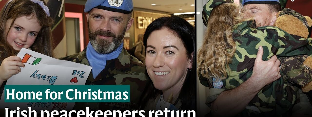 Joyous scenes as Irish peacekeepers return home from Lebanon