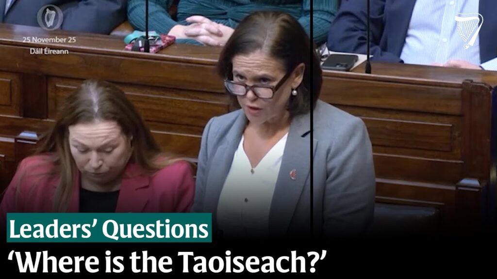 Mary Lou McDonald questions Taoiseach’s absence at Leaders’ Questions