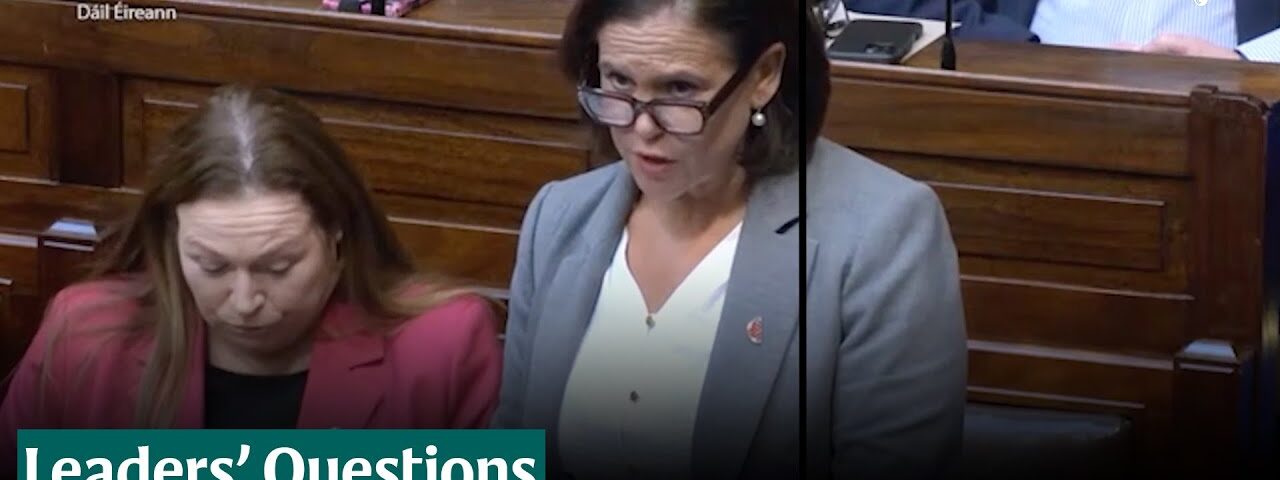 Mary Lou McDonald questions Taoiseach’s absence at Leaders’ Questions