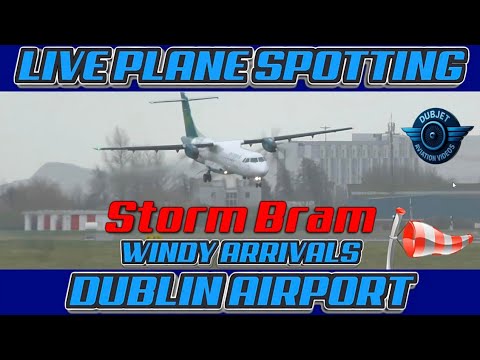 Storm Bram Part 2 – Dublin Airport LIVE Plane Spotting – EIDW/DUB – 09/12/2025