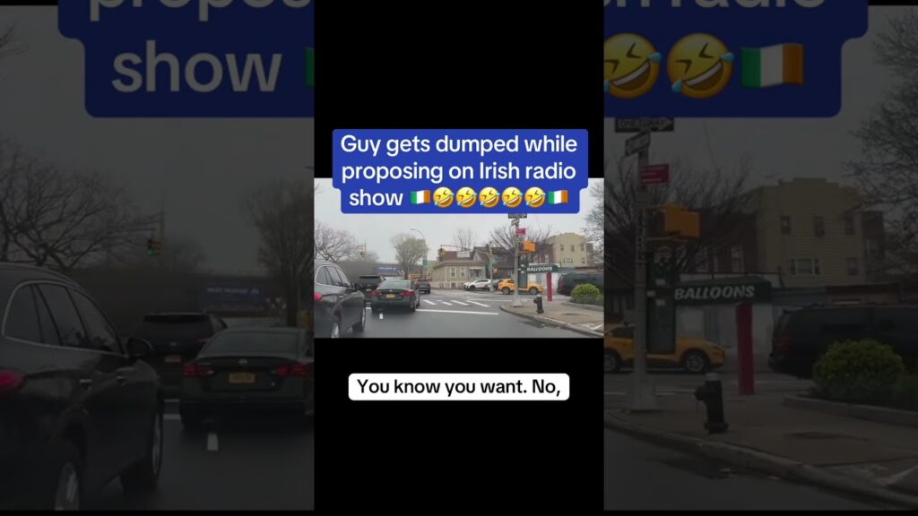 Guy gets dumped while proposing on Irish radio show