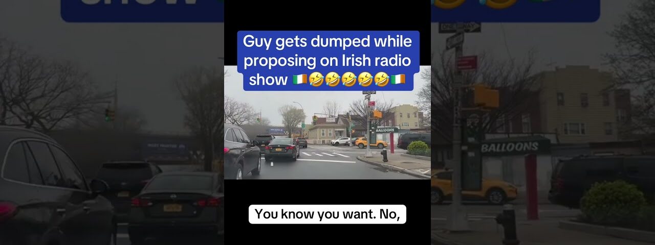 Guy gets dumped while proposing on Irish radio show