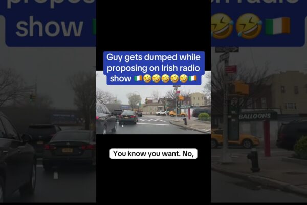 Guy gets dumped while proposing on Irish radio show