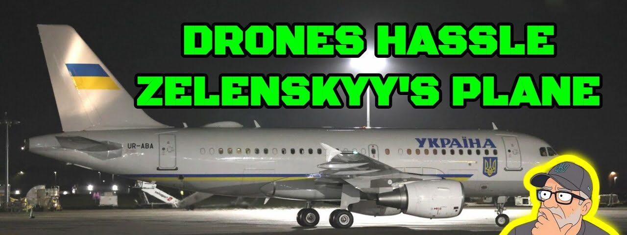 BREAKING: 4 Military-Style Drones Hassle Zelenskyy’s Plane in Ireland – Russian Hybrid Warfare?
