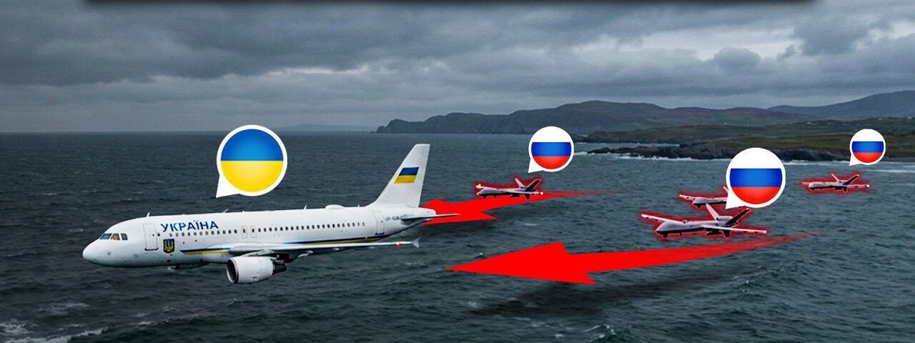 Unknown Drones SWARM Zelenskyy’s Plane… JUST Moments Before Landing