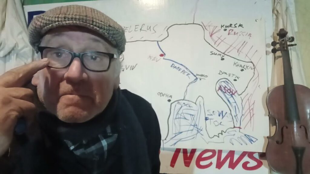 Map of Ukraine as requested, giving a general outline. 6th Dec 25.