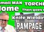 Somali MAN Torches Home then goes on Knife Wielding RAMPAGE !!