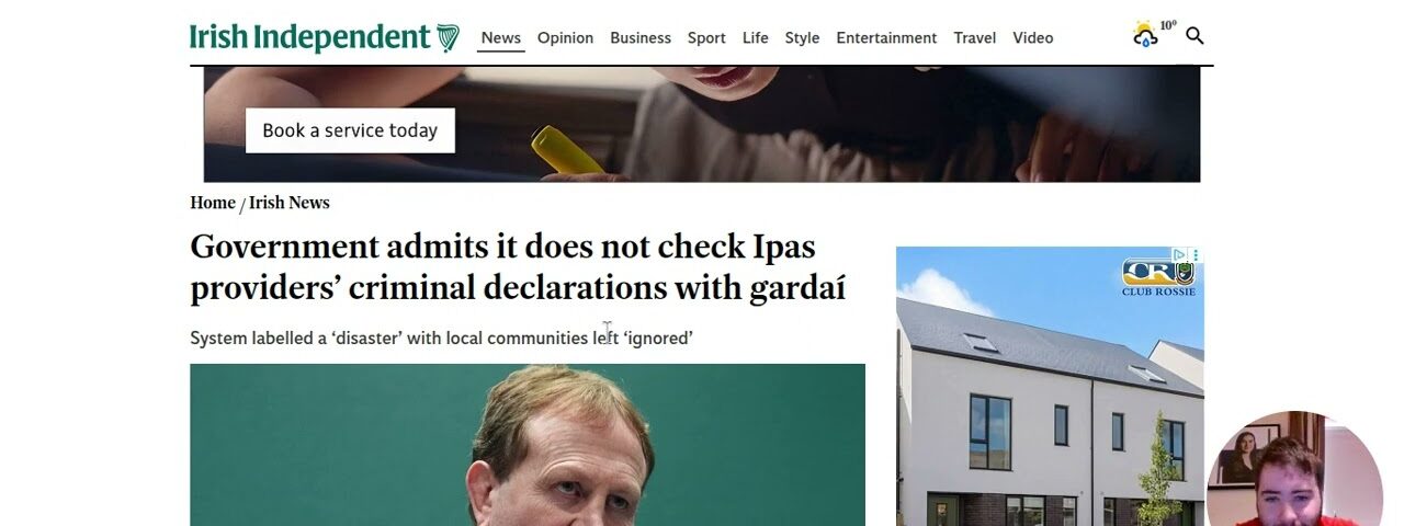 irish government is funding organised crime with asylum Centre money