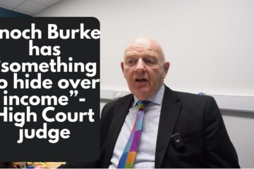 Enoch Burke “has something to hide” over his income and “telliing lies”