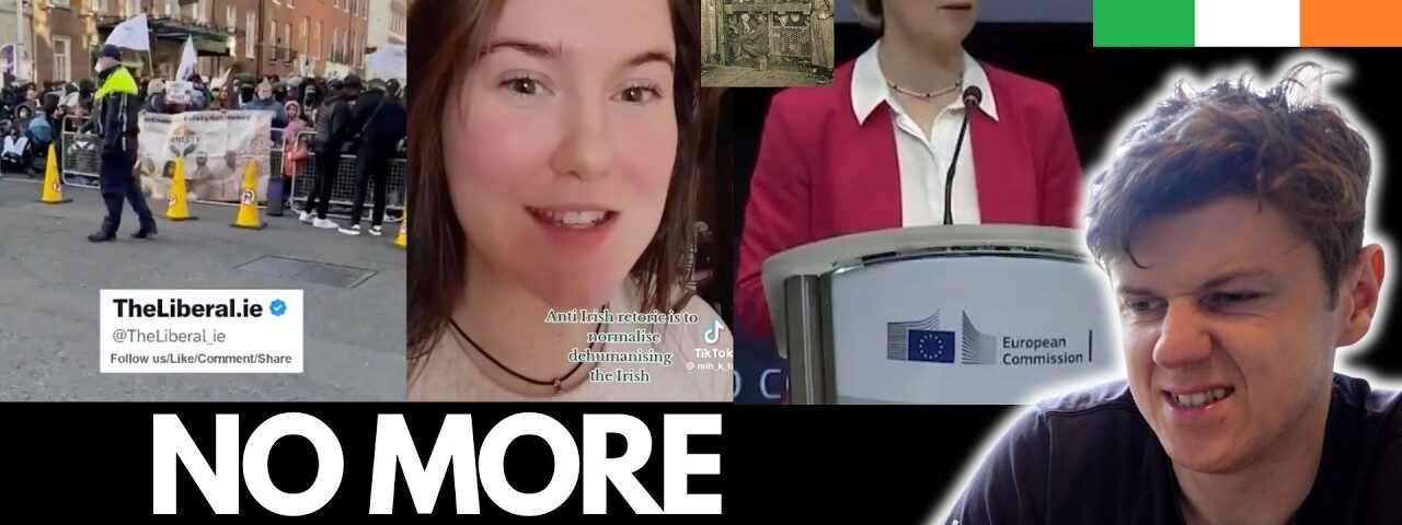 Foreigners PROTEST For Passports & Rights In Dublin