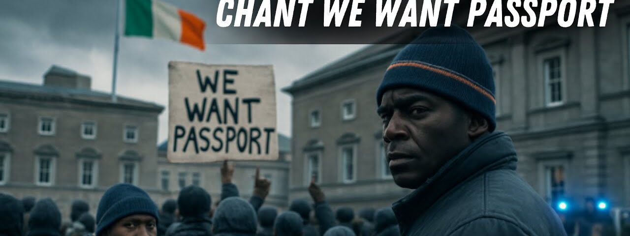 Anger Erupts in Ireland as Asylum Seekers Chant We Want Passport