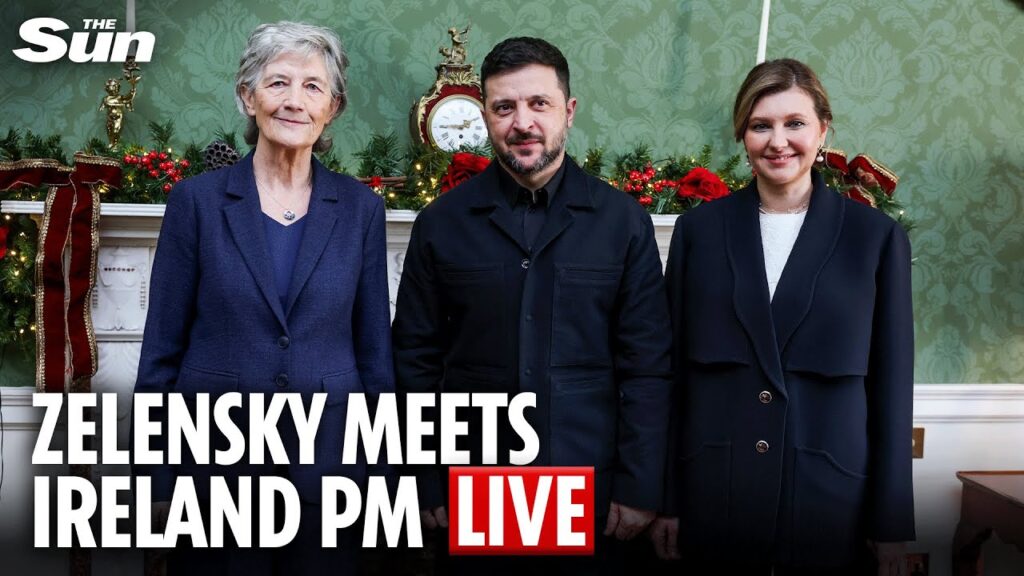 President Zelensky visits Republic of Ireland to launch economic forum with Micheál Martin